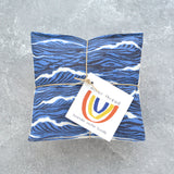 Lavender Sachet Bundle in Deep Blue Sea Coastal Ocean Wave