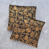 Golden Primavera Floral on Black Lavender Sachet Bundle