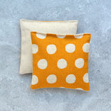 Golden Yellow Polka Dot Linen Lavender Sachet Bundles