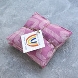 Linear Curve in Purple Lavender Sachet Bundle Modern