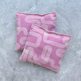 Linear Curve in Purple Lavender Sachet Bundle Modern