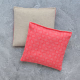 Red and White Basketweave Lavender Sachet Bundle
