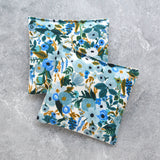 Garden Party Blue Floral Cotton Lavender Sachet Bundle
