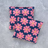 Heart Flowers in Navy Lavender Sachet Bundle