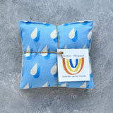 Rainy Day in Light Blue Cotton Lavender Sachet Bundle