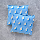 Rainy Day in Light Blue Cotton Lavender Sachet Bundle