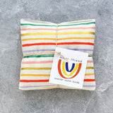 Pink & Lilac Rainbow Stripe Cotton Lavender Sachet Bundle