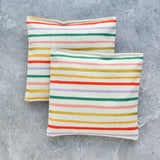 Pink & Lilac Rainbow Stripe Cotton Lavender Sachet Bundle