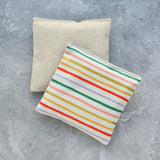 Pink & Lilac Rainbow Stripe Cotton Lavender Sachet Bundle