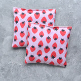 Strawberries on Pink Cotton Lavender Sachet Bundle