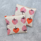 Ripe Strawberries Canvas Lavender Sachet Bundle