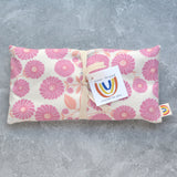 Weighted Eye Pillow in Strawflower Pink Cotton Floral