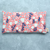 Weighted Eye Pillow in Rosalia Floral in Coral Pink
