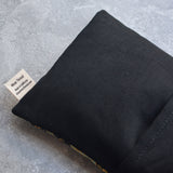 Weighted Eye Pillow in Gilded Snakes Black and Gold Cotton