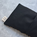 Weighted Eye Pillow in Golden Primavera Floral on Black