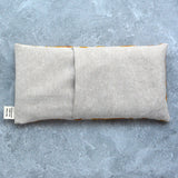 Weighted Eye Pillow in Floral Vine in Golden Yellow Cotton