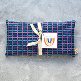 Trellis in Navy Cotton Weighted Eye Pillow