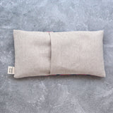 Heart Flowers in Navy Canvas Weighted Eye Pillow