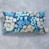 Blue Floral Field Weighted Eye Pillow Hot Cold Therapy