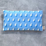 Rainy Day in Light Blue Cotton Weighted Eye Pillow