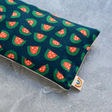 Watermelon Fields on Navy Weighted Eye Pillow