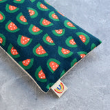 Watermelon Fields on Navy Weighted Eye Pillow