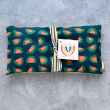 Watermelon Fields on Navy Weighted Eye Pillow