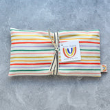 Pink & Lilac Rainbow Stripe Cotton Weighted Eye Pillow