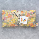 Mimi Floral in Blush Metallic Cotton Weighted Eye Pillow