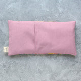 Mimi Floral in Blush Metallic Cotton Weighted Eye Pillow