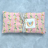 Daisy Chains in Pink Cotton Weighted Eye Pillow