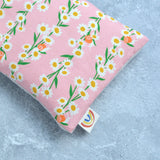 Daisy Chains in Pink Cotton Weighted Eye Pillow