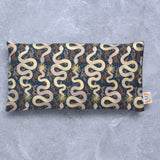 Gilded Snakes Black and Lilac Weighted Eye Pillow