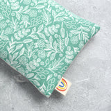 Soft Green Botanical & Mushrooms Weighted Eye Pillow