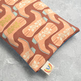 Golden Floral Cowboy Boots Weighted Eye Pillow