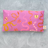 Lucky Snakes in Pink Oversized Eye Pillow