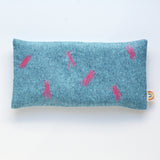 Squiggle Sketch Malibu Blue Linen Weighted Eye Pillow