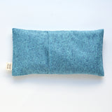 Squiggle Sketch Malibu Blue Linen Weighted Eye Pillow