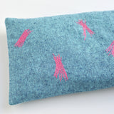Squiggle Sketch Malibu Blue Linen Weighted Eye Pillow