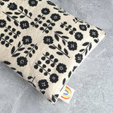 Weighted Eye Pillow in Floral Silhouette Natural Canvas