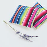 Lavender Sachets in Rainbow Serape Cotton - Set of 2