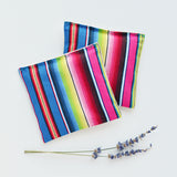Lavender Sachets in Rainbow Serape Cotton - Set of 2