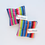 Lavender Sachets in Rainbow Serape Cotton - Set of 2