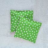 Lavender Sachets in Kelly Green Dots - Set of 2