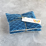 Indigo Japanese Fans Lavender Sachet Bundle