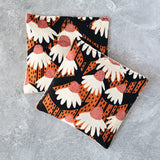 Organic Lavender Sachets in Terracotta Floral - Set of 2