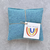 Malibu Blue Yarn-Dyed Linen Lavender Sachet Bundle