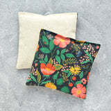 Poppy Fields in Black Cotton Lavender Sachet Bundle