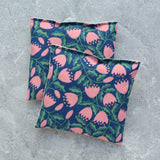 Cup & Saucer Vine in Navy Lavender Sachet Bundle