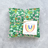 Grass Green Tiny Floral Lavender Sachet Bundle